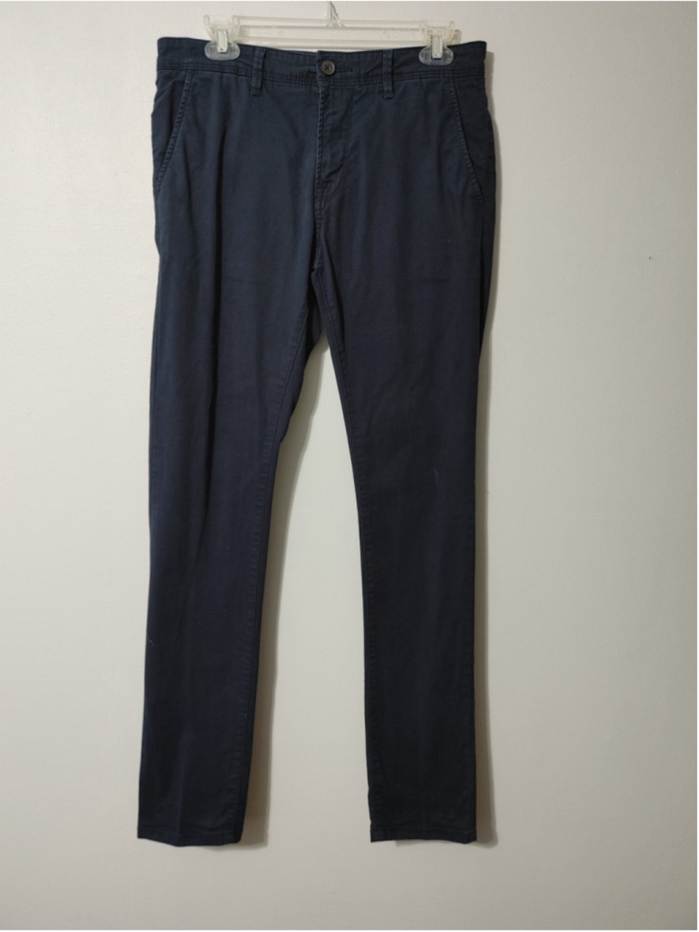 Men's Tom Tailor Denim Skinny Chino Pants Navy Waist 30 x 33L